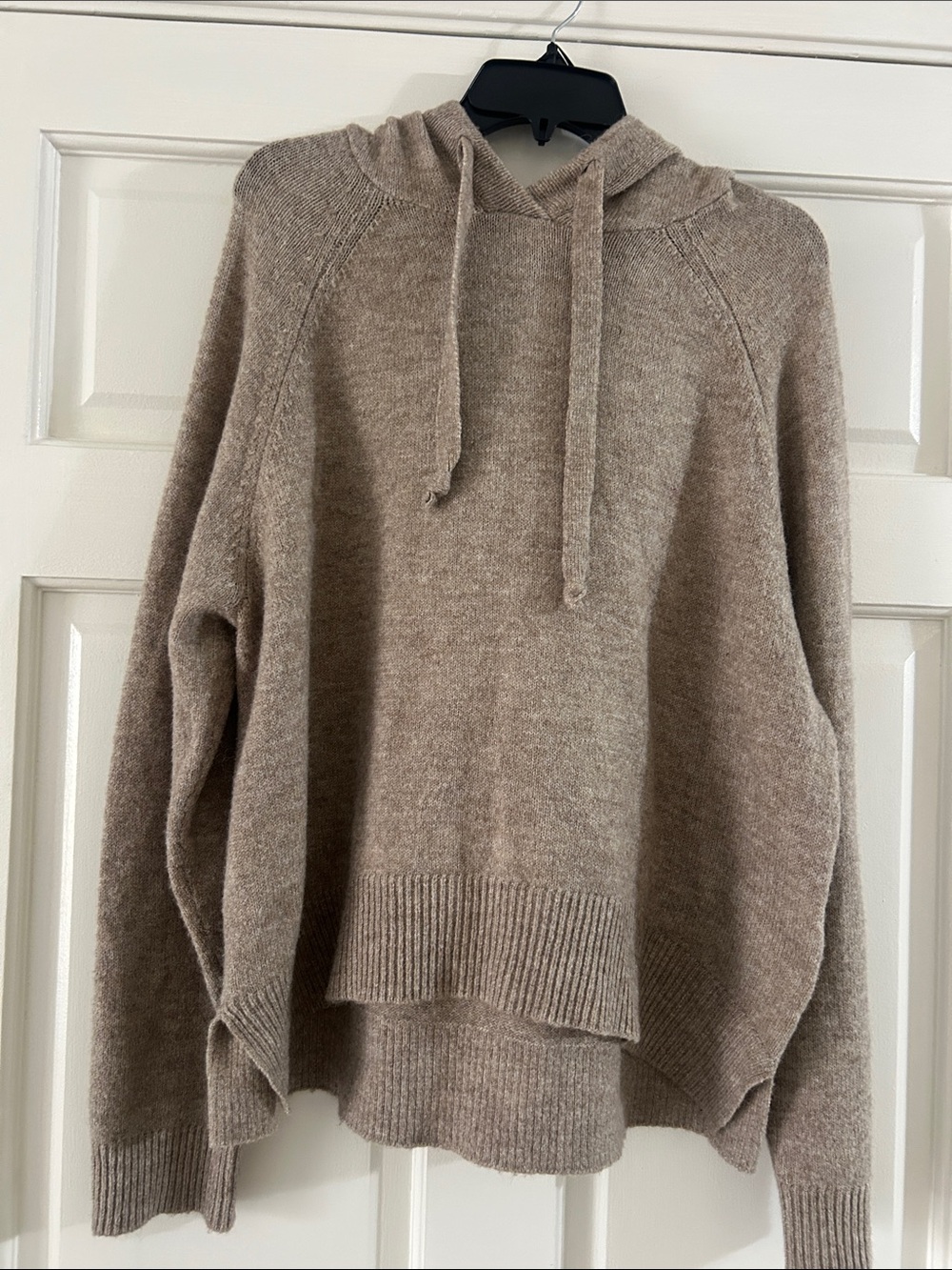 H&M Taupe Hooded Crewneck Sweater